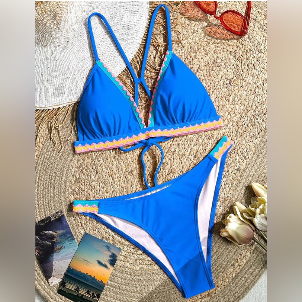 Women Blue Bikini Size (S)